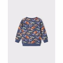 NAME IT Dino Sweatshirt Nero Evening Blue